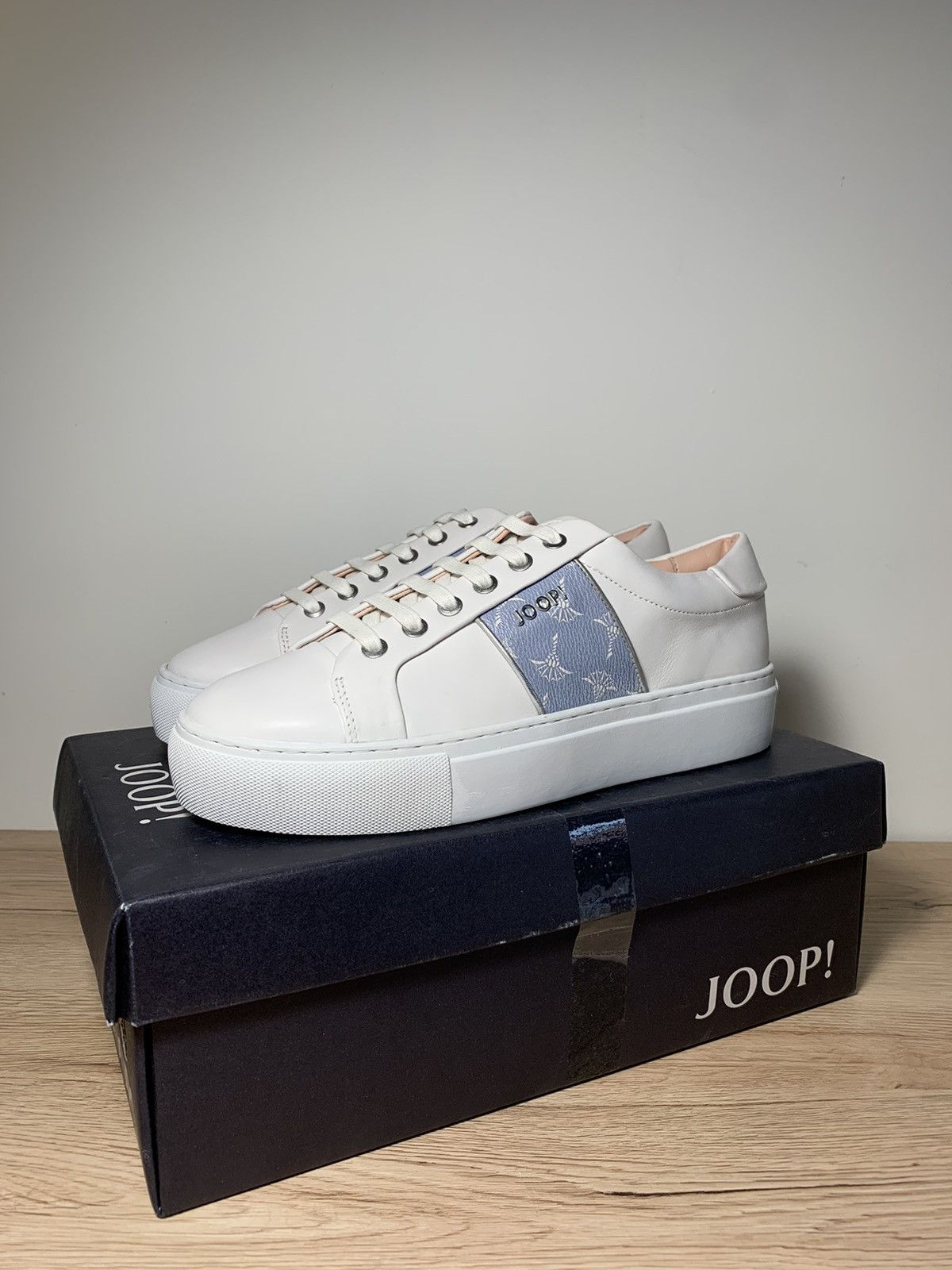 image of Floral Joop! Women’S Low Sneakers Leather Size 39 in Beige, Women's