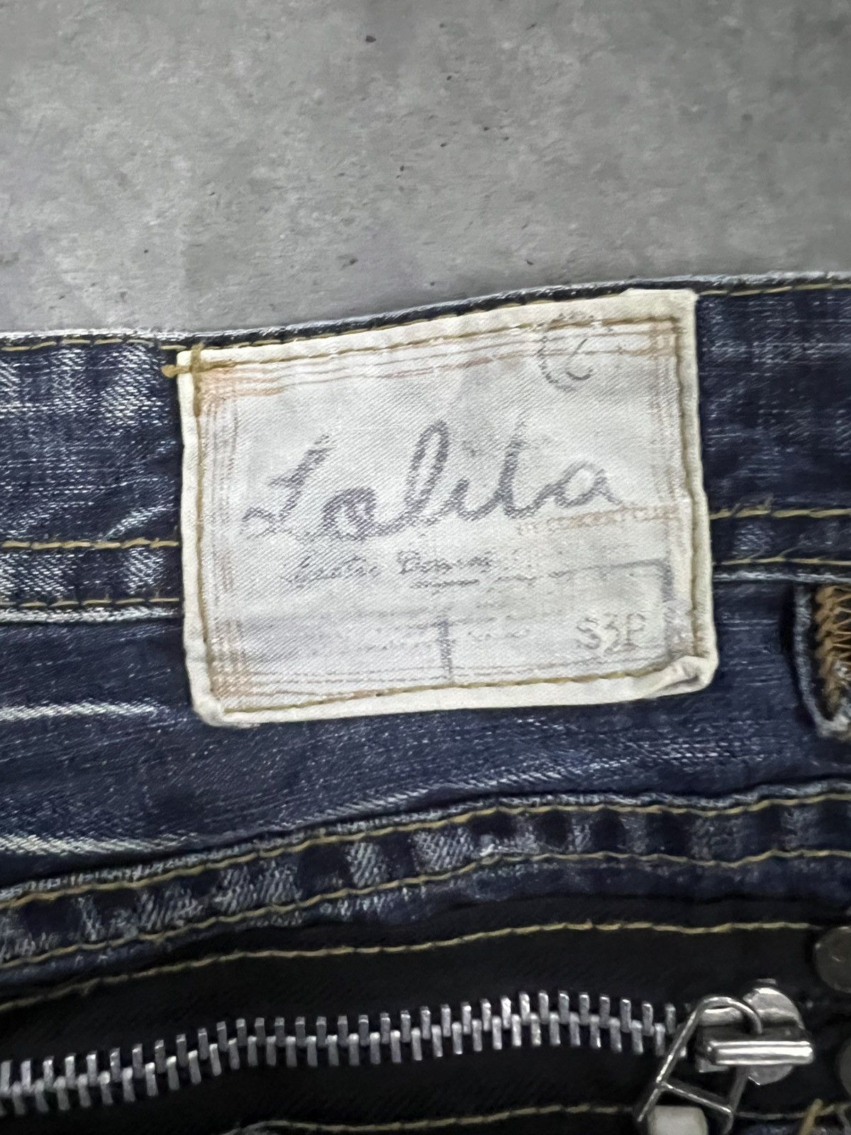 Japanese Brand FLARED🔥LOLITA DISTRESSED DENIM PANT Size US 28 / EU 44 - 7 Thumbnail