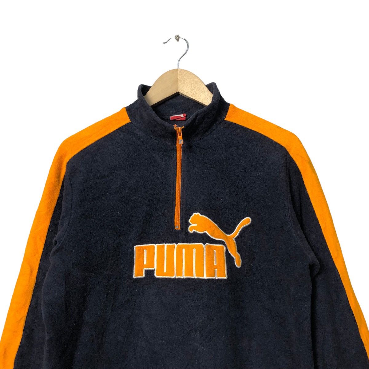Puma Vintage Puma Big Logo Half Zipper Sweater Size US M / EU 48-50 / 2 - 4 Thumbnail