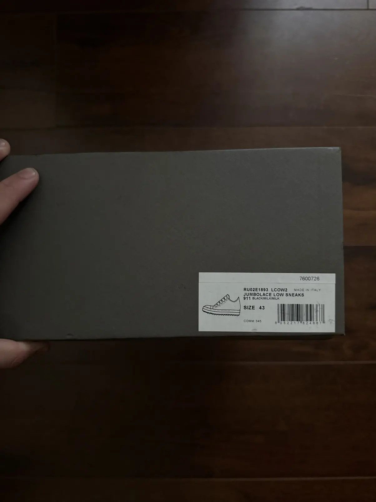Rick Owens Rick Owens Jumbo Lace Low Sneakers Size US 10 / EU 43 - 6 Thumbnail