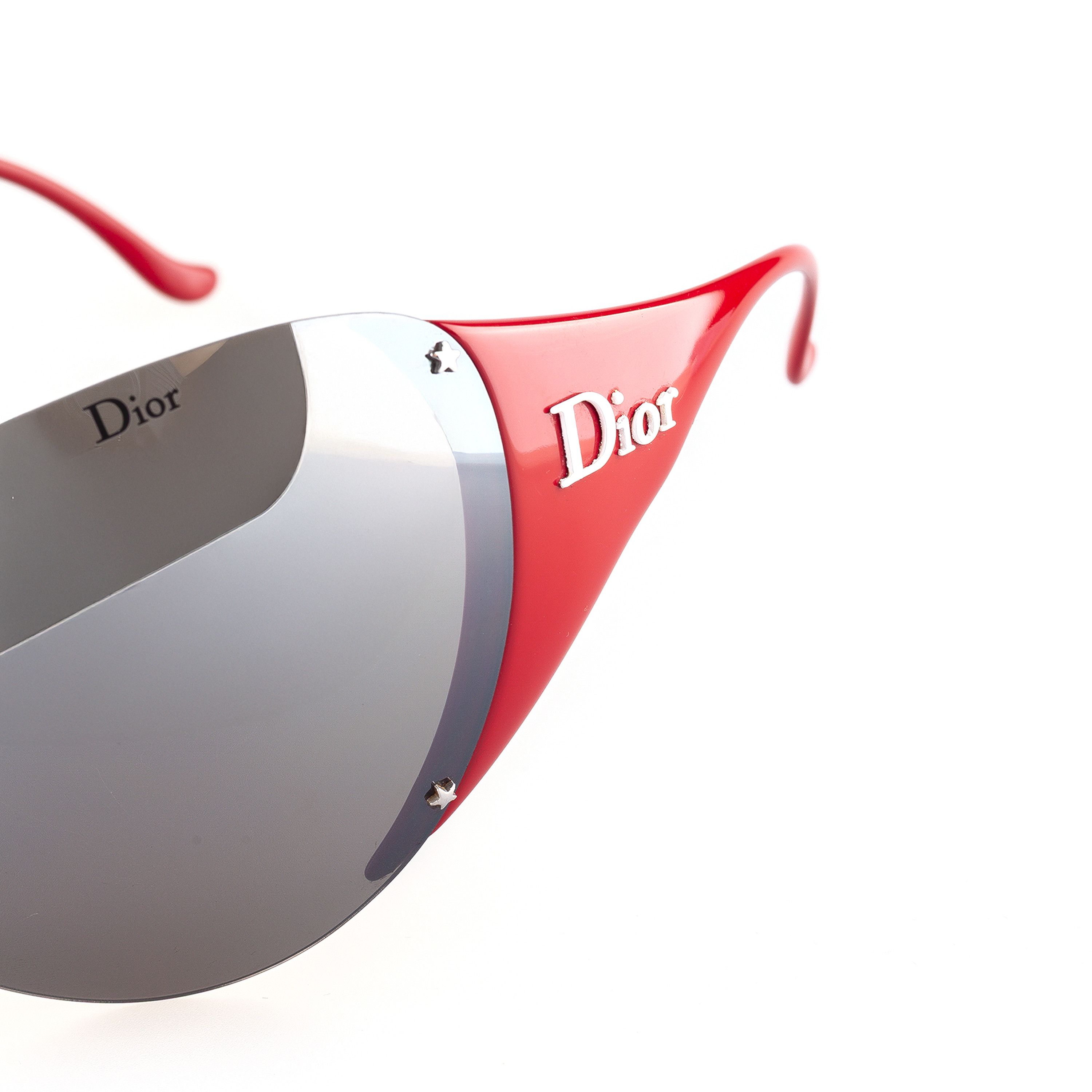 Dior Dior “DIOR SKI 1” Vintage Red Shield Mask Sunglasses Size ONE SIZE - 7 Thumbnail