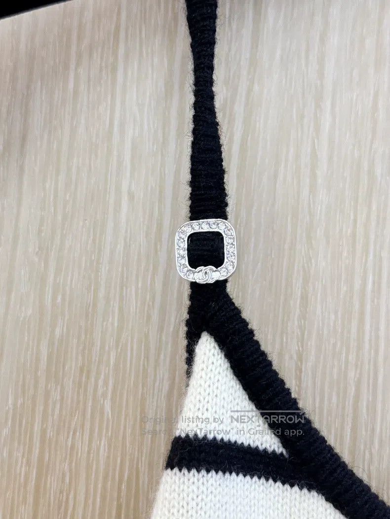 Chanel Chanel Striped double c neck strap Size XXS / US 00 / IT 34 - 3 Thumbnail