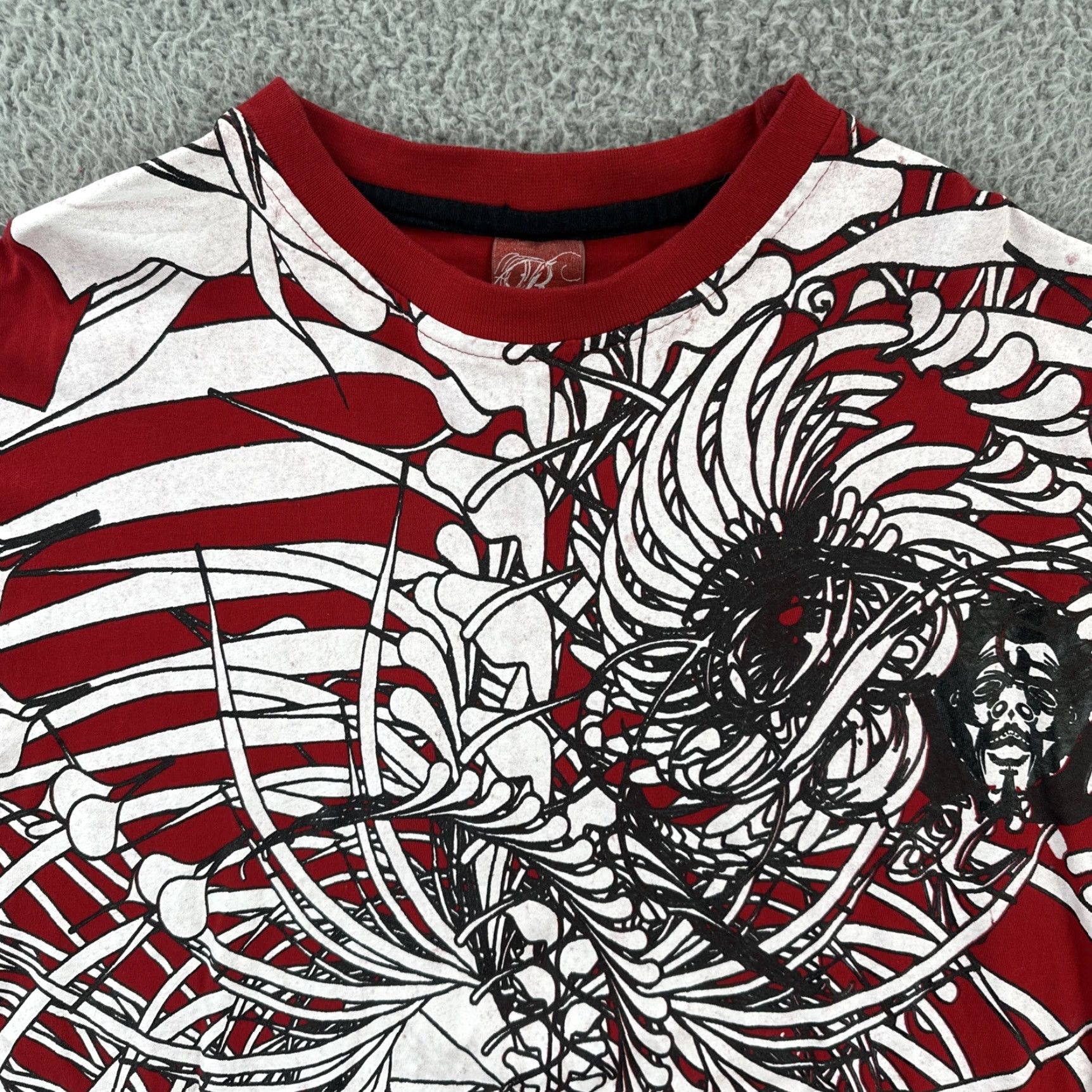 Doublet VINTAGE Bx Men's T-Shirt Red AOP Graphic Print Double Sided Short Sleeve Crew Neck L Size US L / EU 52-54 / 3 - 5 Thumbnail