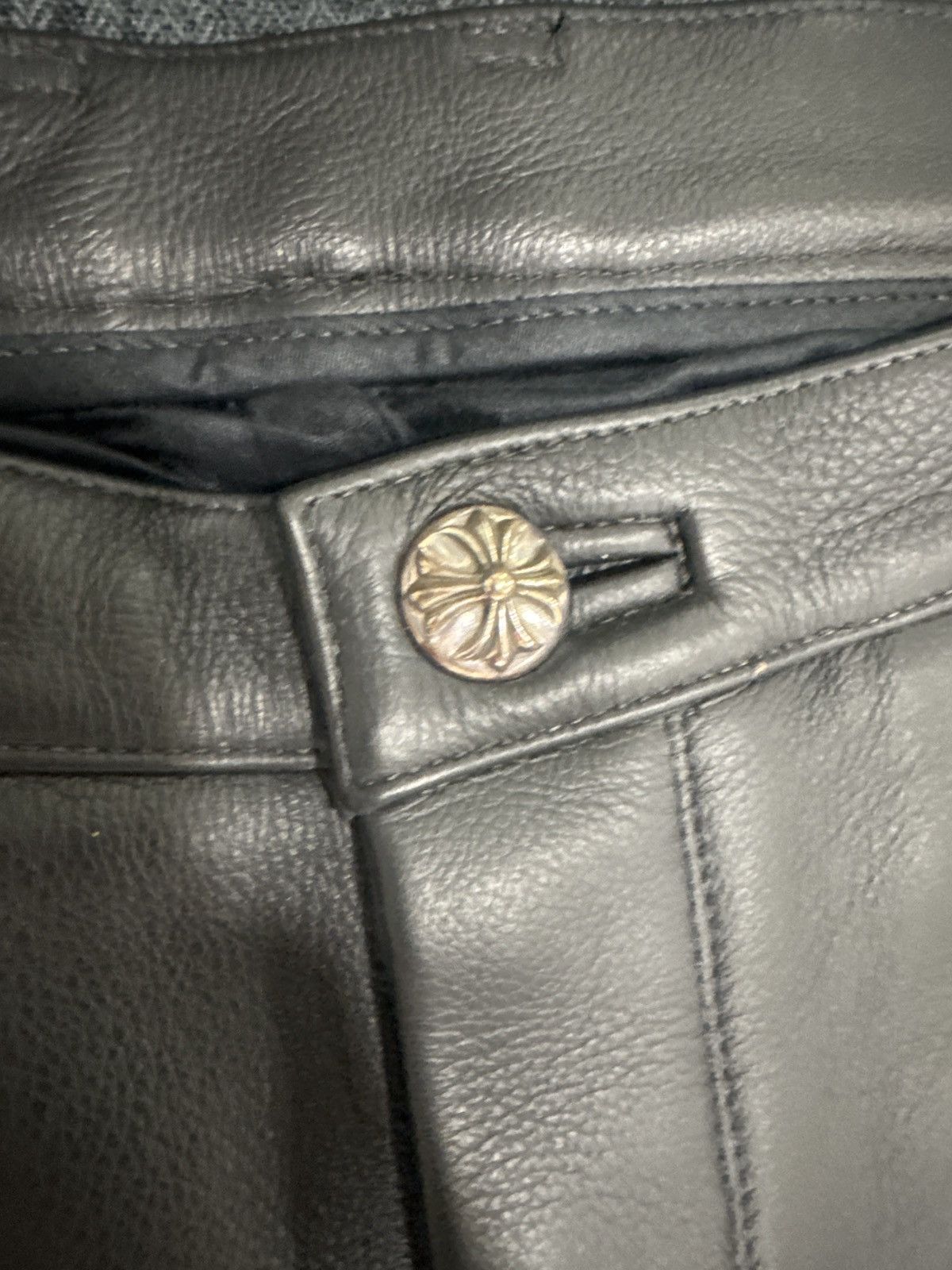 Chrome Hearts leather chrome hearts pants Size US 40 / EU 56 - 15 Thumbnail