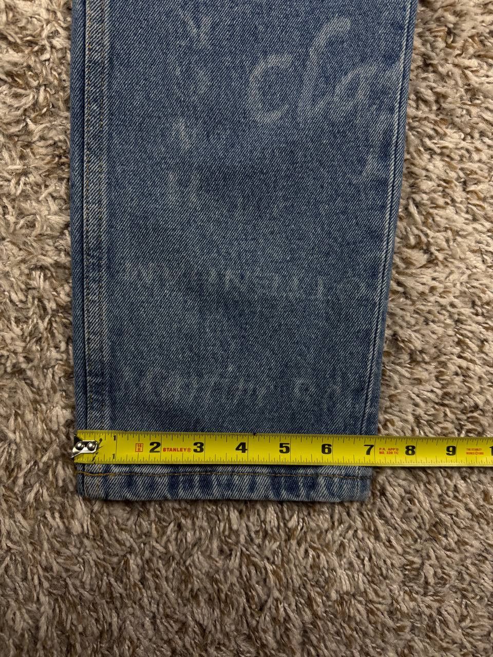 Martine Rose Martine Rose Printed Names Straight Leg Denim Jeans Size US 29 - 5 Thumbnail