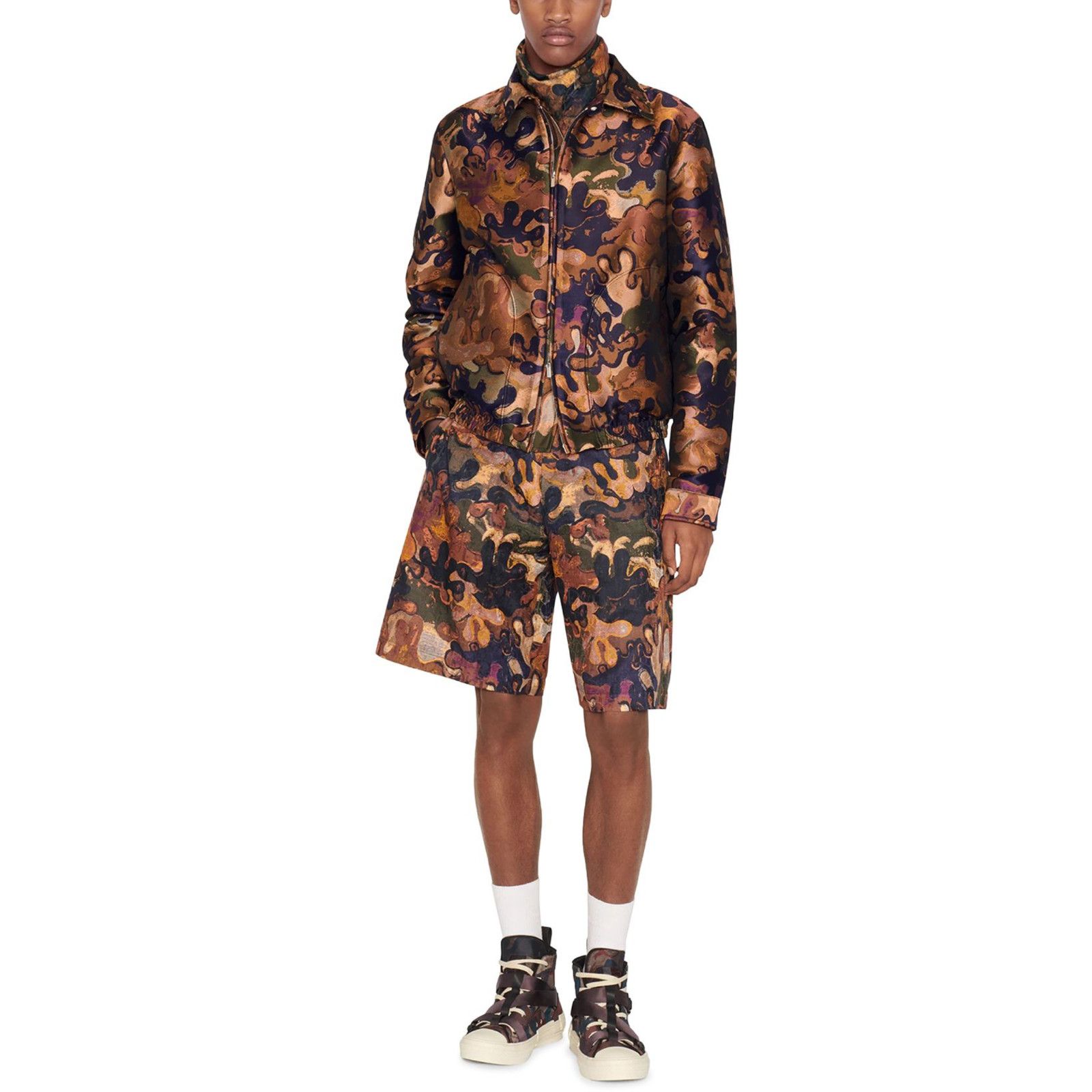 Dior Dior And Peter Doig Silk Cotton Camouflage Oblique Jacquard Size US 34 / EU 50 - 3 Thumbnail