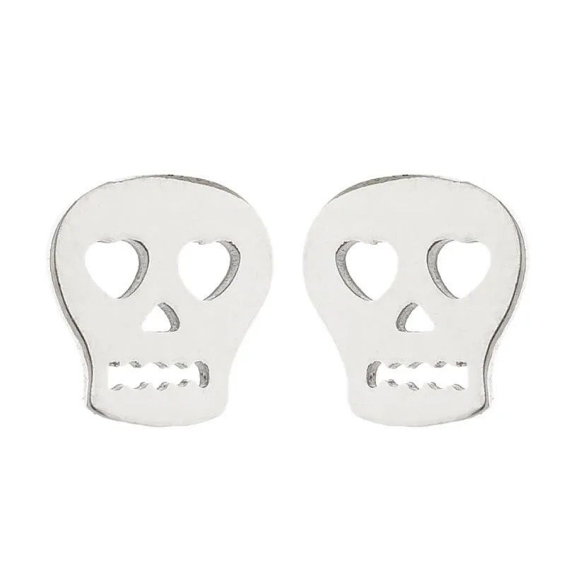 Jewelry Skull Mini Stud Earrings Charm Earring Gift Size ONE SIZE - 2 Thumbnail