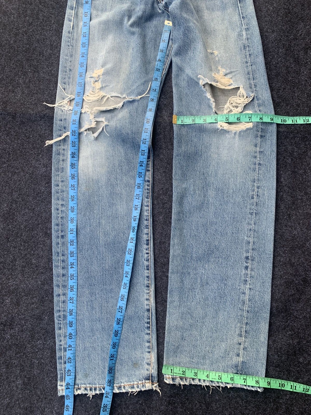 Edwin DISTRESSED EDWIN 505X SELVEDGE. Size US 28 / EU 44 - 4 Thumbnail