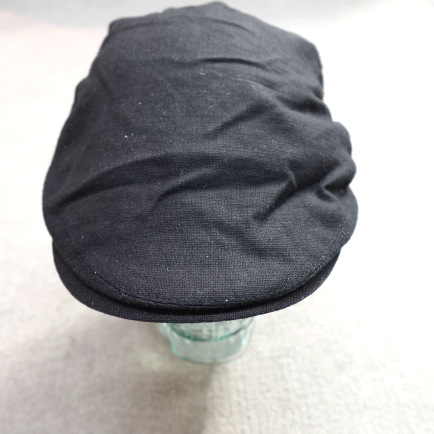 Stetson Stetson Hat Newsboy Cap Black L / XL Men Cotton Solid Style Newsboy Cap Mens Size ONE SIZE - 2 Thumbnail