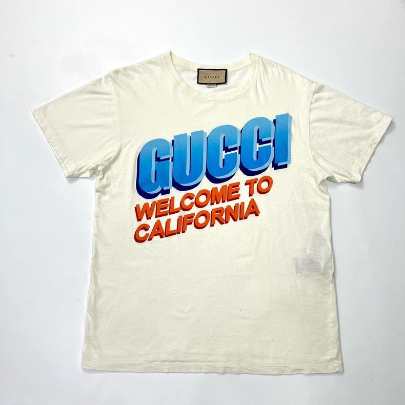 Gucci Gucci California Limited Edition White Letter Short Sleeve Size US XXS / EU 40 - 1 Thumbnail