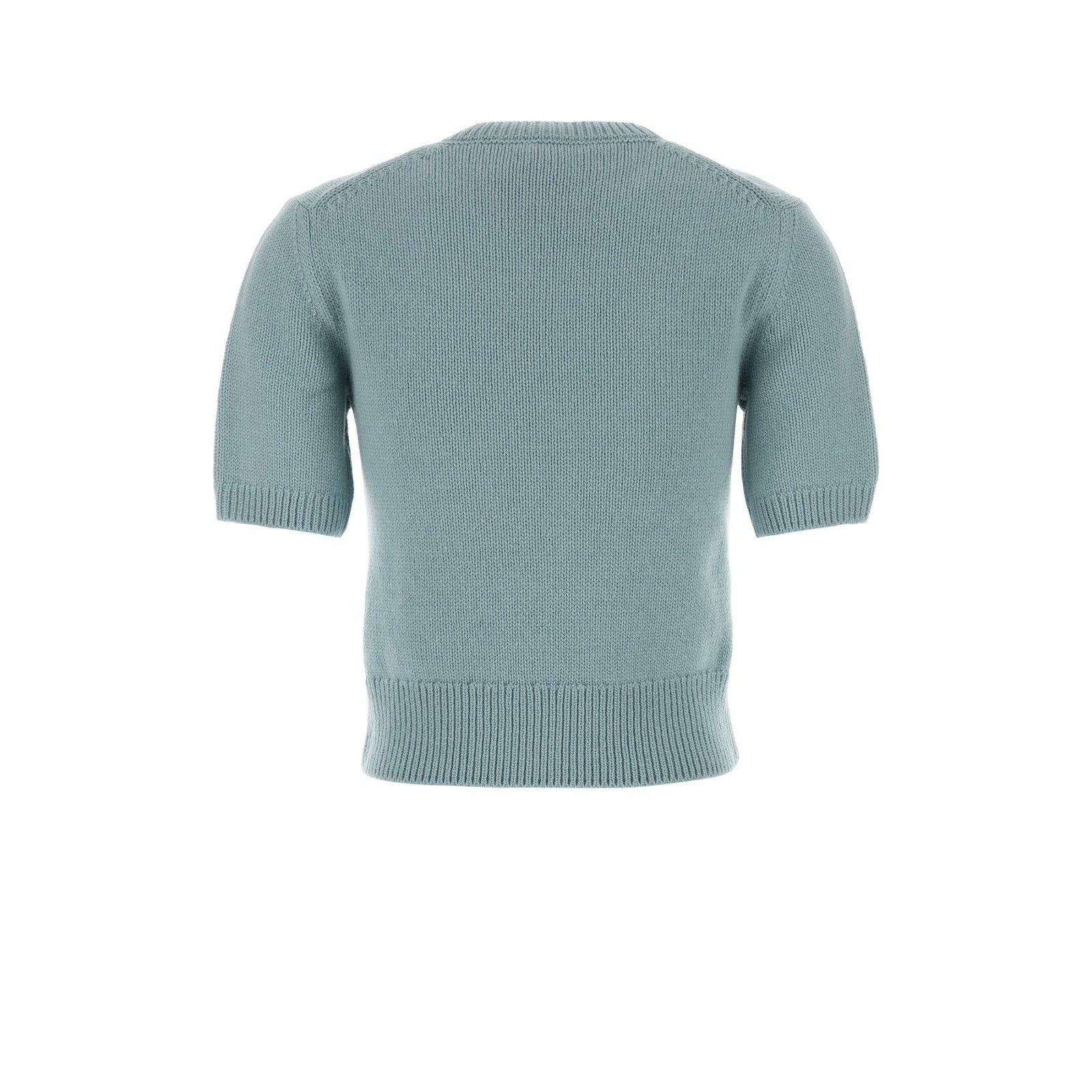 Burberry BURBERRY Light Blue Wool Blend Sweater New & Authentic (Wome Size XS / US 0-2 / IT 36-38 - 2 Thumbnail