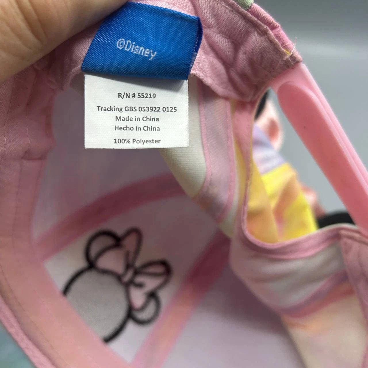 Disney Minnie Mouse Hat Women Sassy Bow Tie Dye Snap Back Cap Size ONE SIZE - 3 Thumbnail