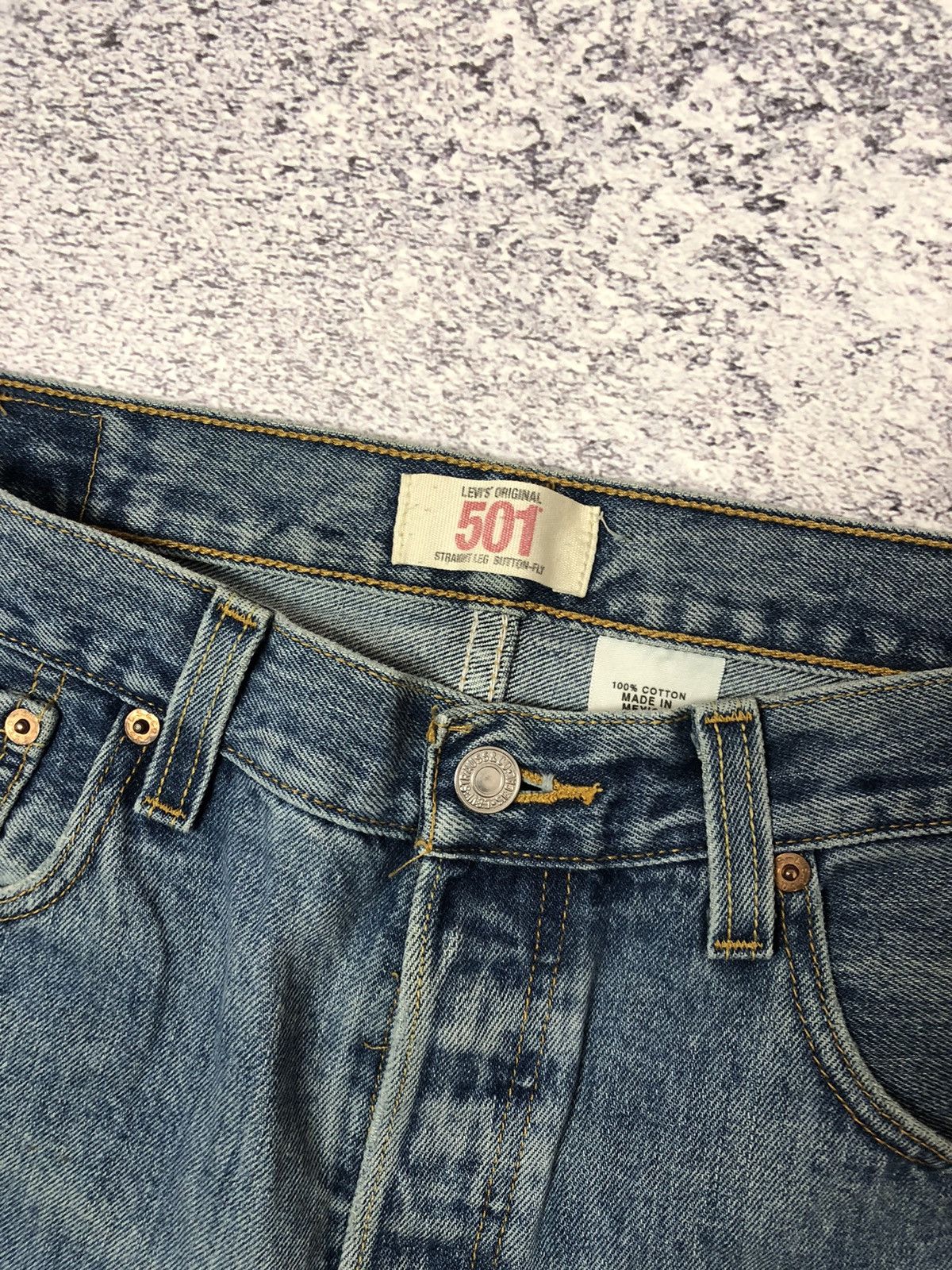 Levi's Men’s jeans shirt Levi’s size 34 y2k rare casual ykk drill Size US 34 / EU 50 - 3 Thumbnail