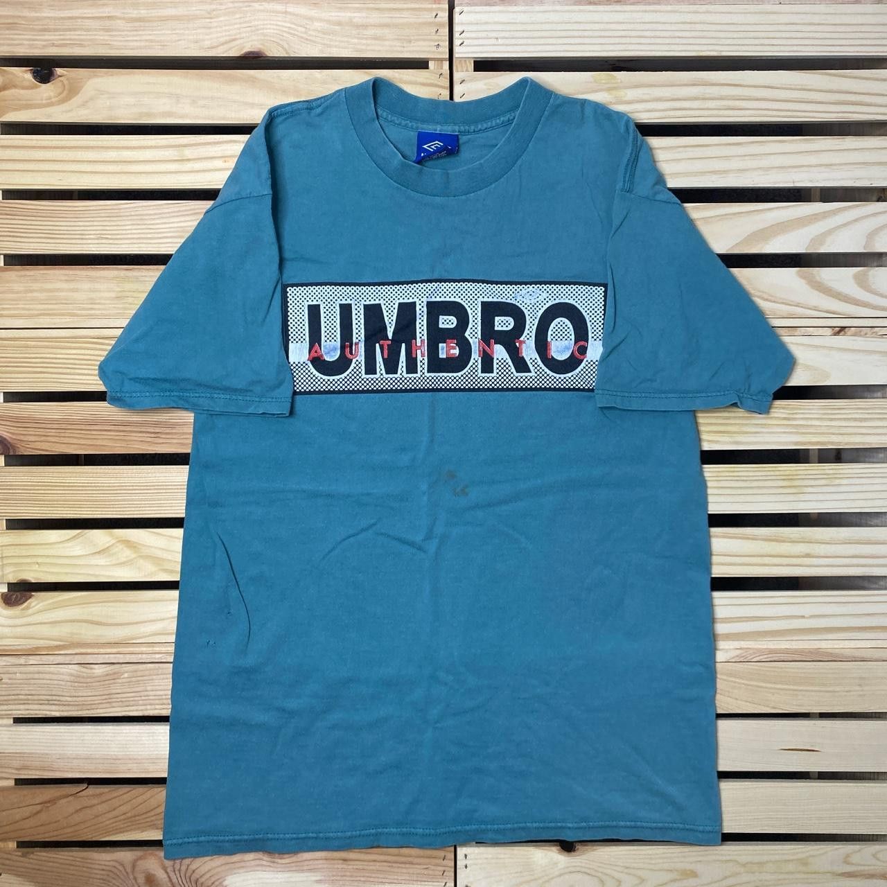 Umbro Vintage Umbro Green Soccer Tee Size Large Size US L / EU 52-54 / 3 - 1 Thumbnail