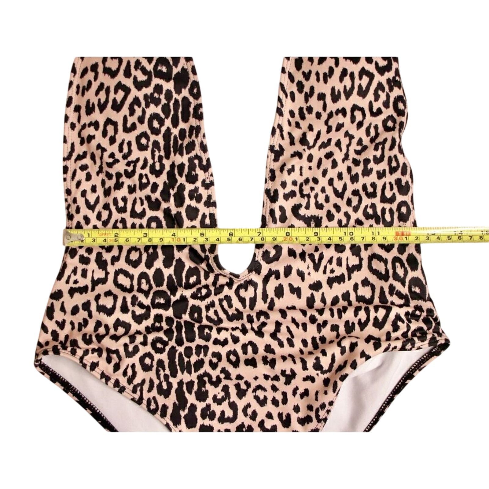 Shein Shein Cheetah Print Deep Plunge 1pc Swimsuit SMALL Baddie Size S / US 4 / IT 40 - 9 Thumbnail