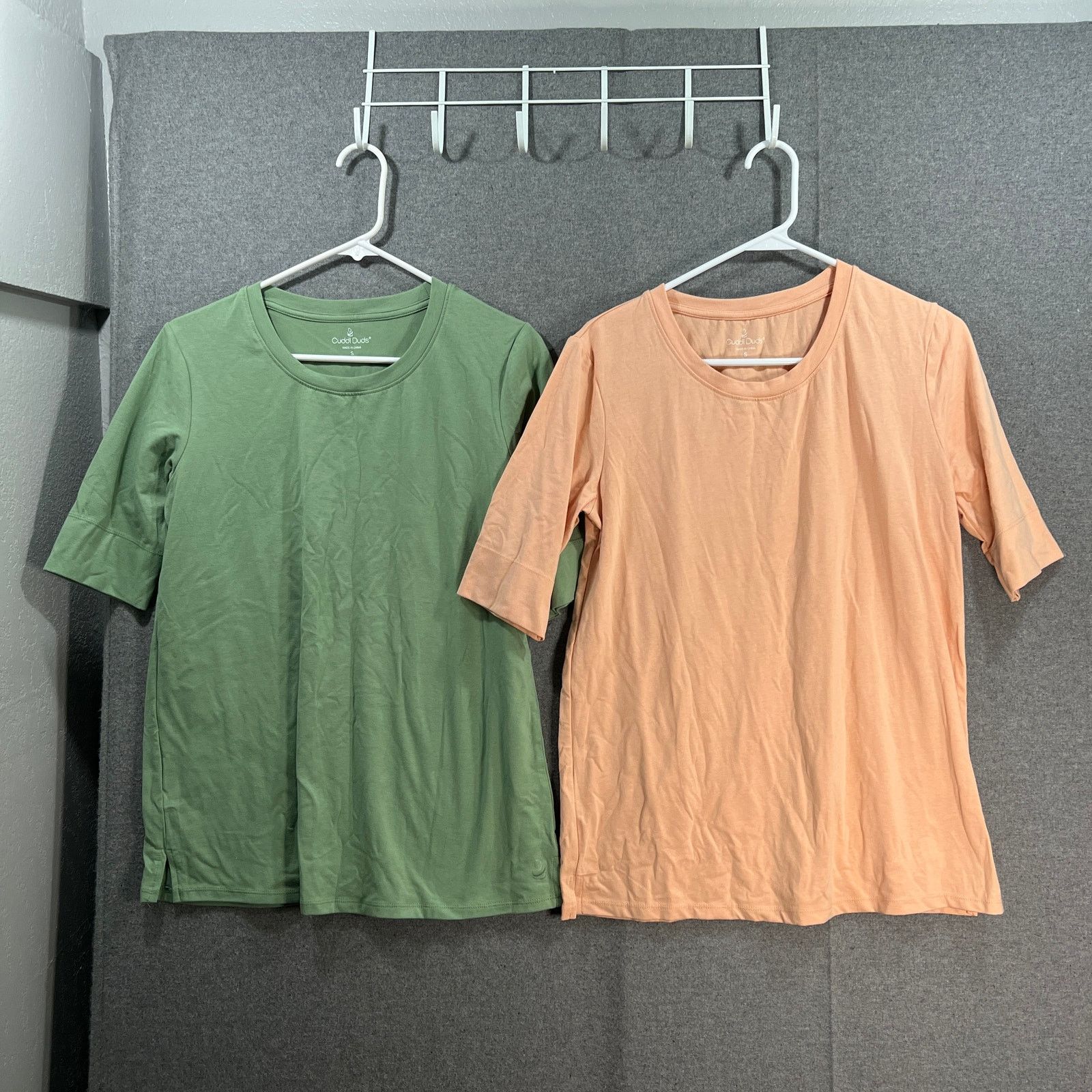 Other Cuddl Duds Cotton Classics Set of 2 Elbow Sleeve Top Size S / US 4 / IT 40 - 1 Thumbnail