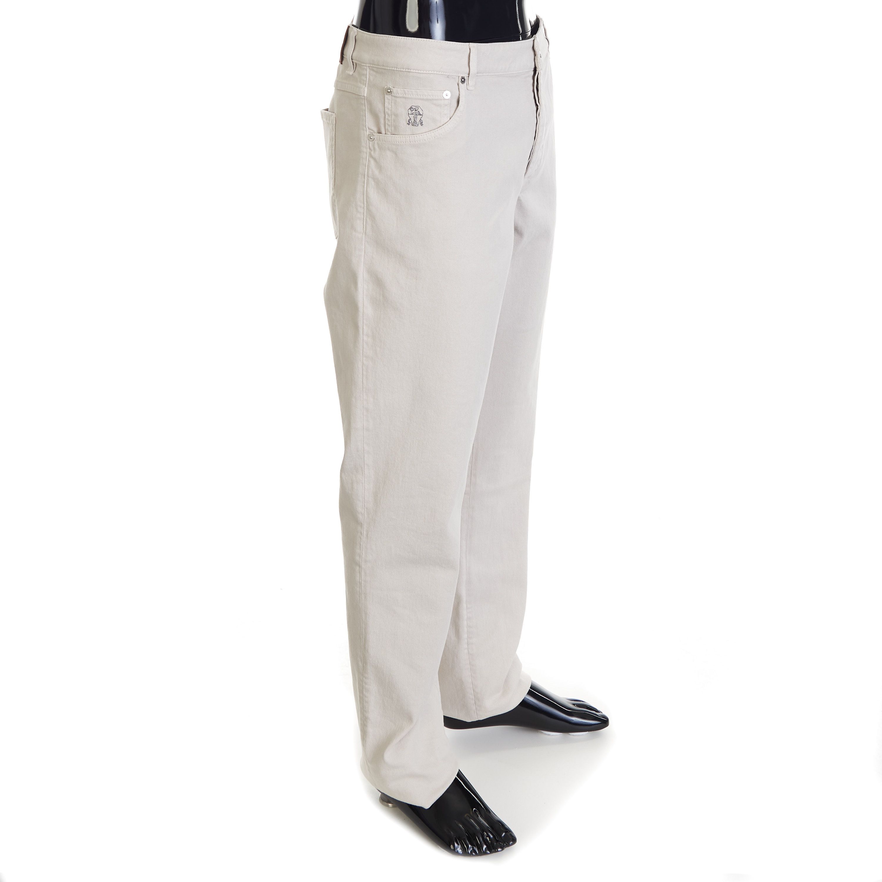 Brunello Cucinelli Stretch Denim Trousers - Slim Fit, Five-Pocket Size US 40 / EU 56 - 5 Thumbnail