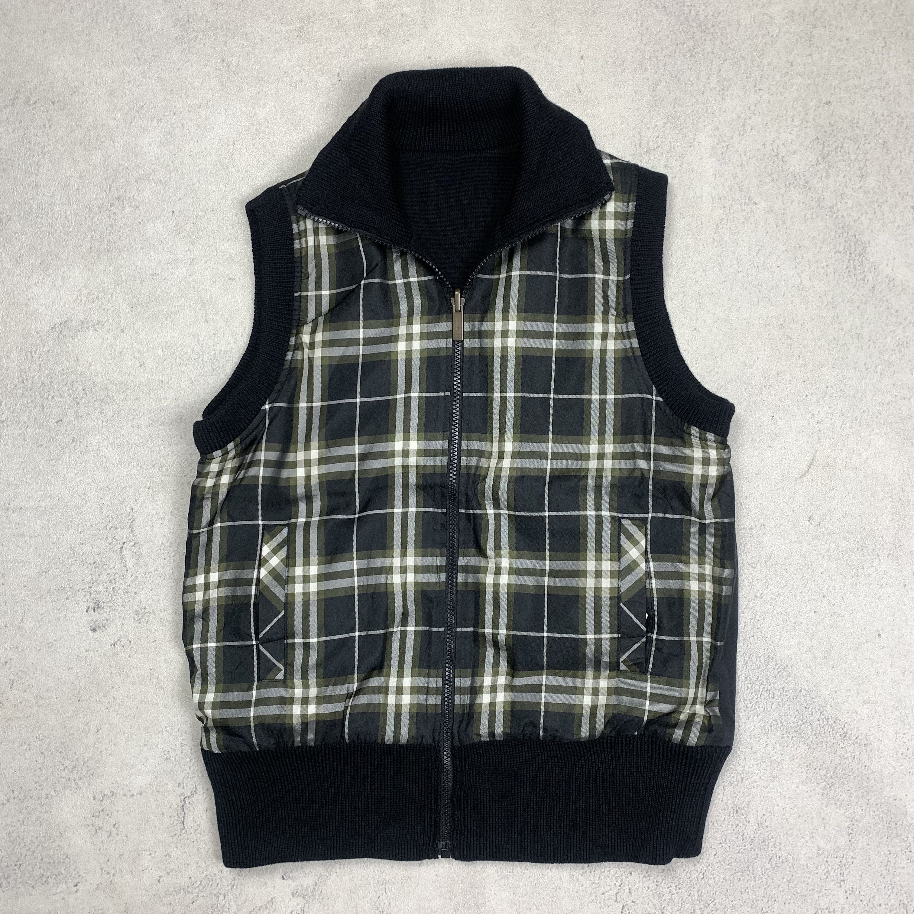 Burberry Vintage Reversible Burberry Golf Vest Size US L / EU 52-54 / 3 - 6 Thumbnail