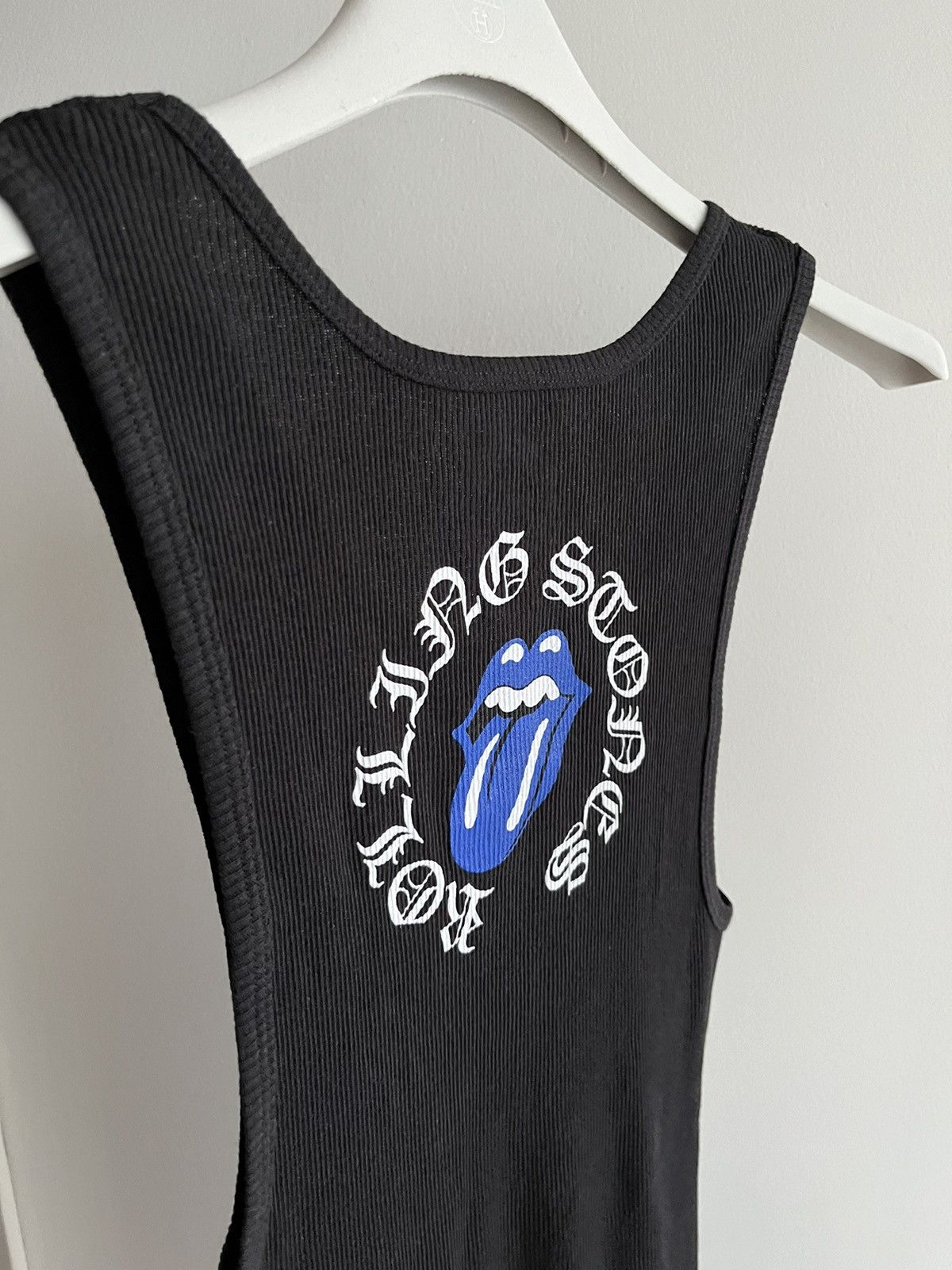 Super Rare Chrome Hearts x The Rolling Stones Tank Top