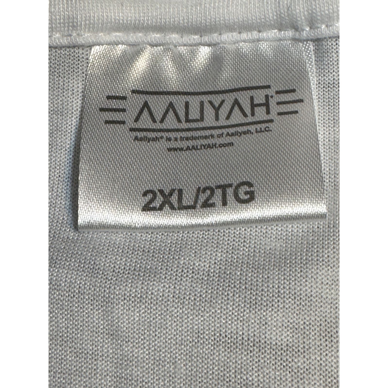 Other Aaliyah Graphic T-Shirt White Short Sleeve Band T-Shirt 2XL Size L / US 10 / IT 46 - 4 Thumbnail