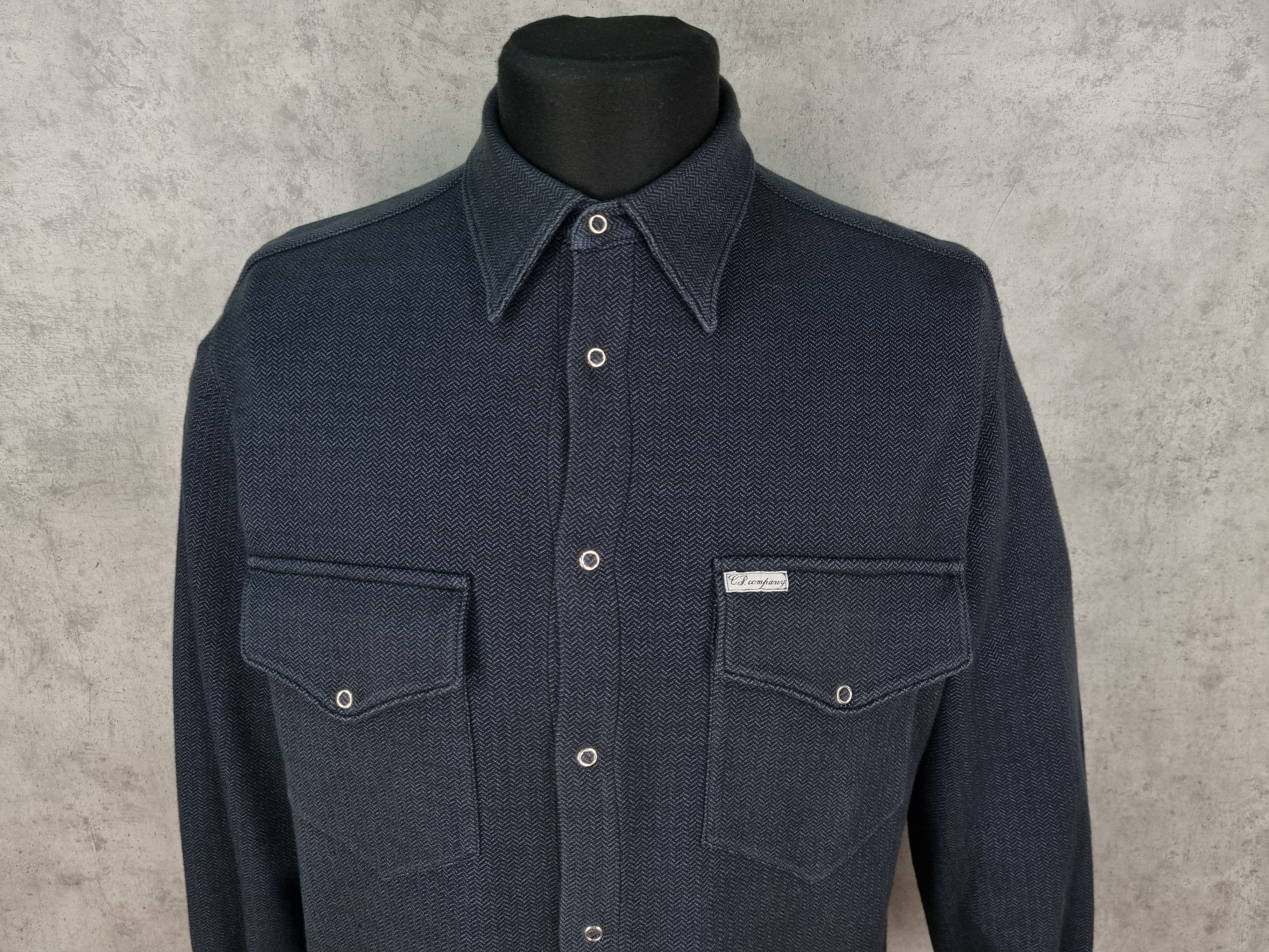 C.P. Company × Vintage Rare CP Company Collar Buttons Shirt Long Sleeve Size US M / EU 48-50 / 2 - 18 Thumbnail
