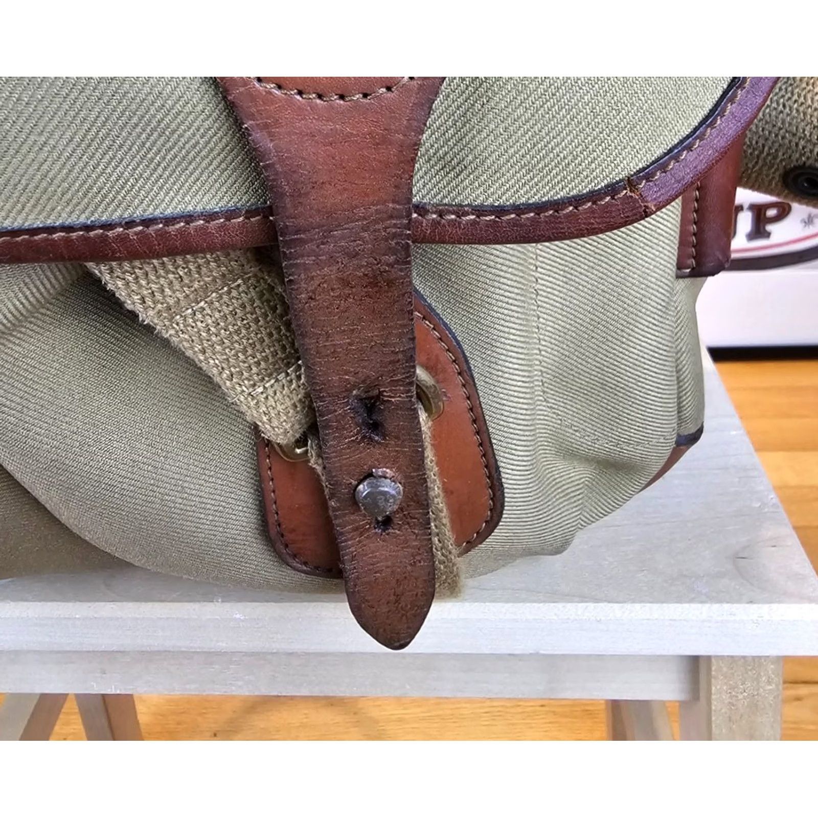 Vintage VINTAGE Billingham CAMERA Shoulder Bag CROSS BAG with Leather Trim - Beige Canvas Leather Size ONE SIZE - 2 Thumbnail
