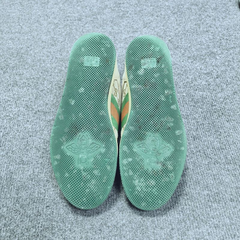 Gucci Gucci Screener Vintage Sneakers in Green and Beige - Size US 8 / EU 41 - 4 Thumbnail