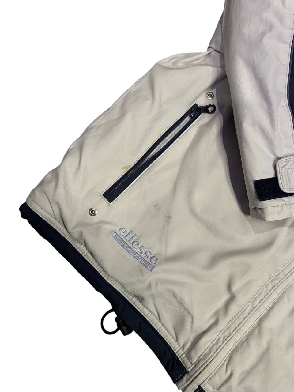Ellesse Ellesse Vintage Padded Hooded Jacket Cream White Y2K Outdoor Size US M / EU 48-50 / 2 - 6 Thumbnail