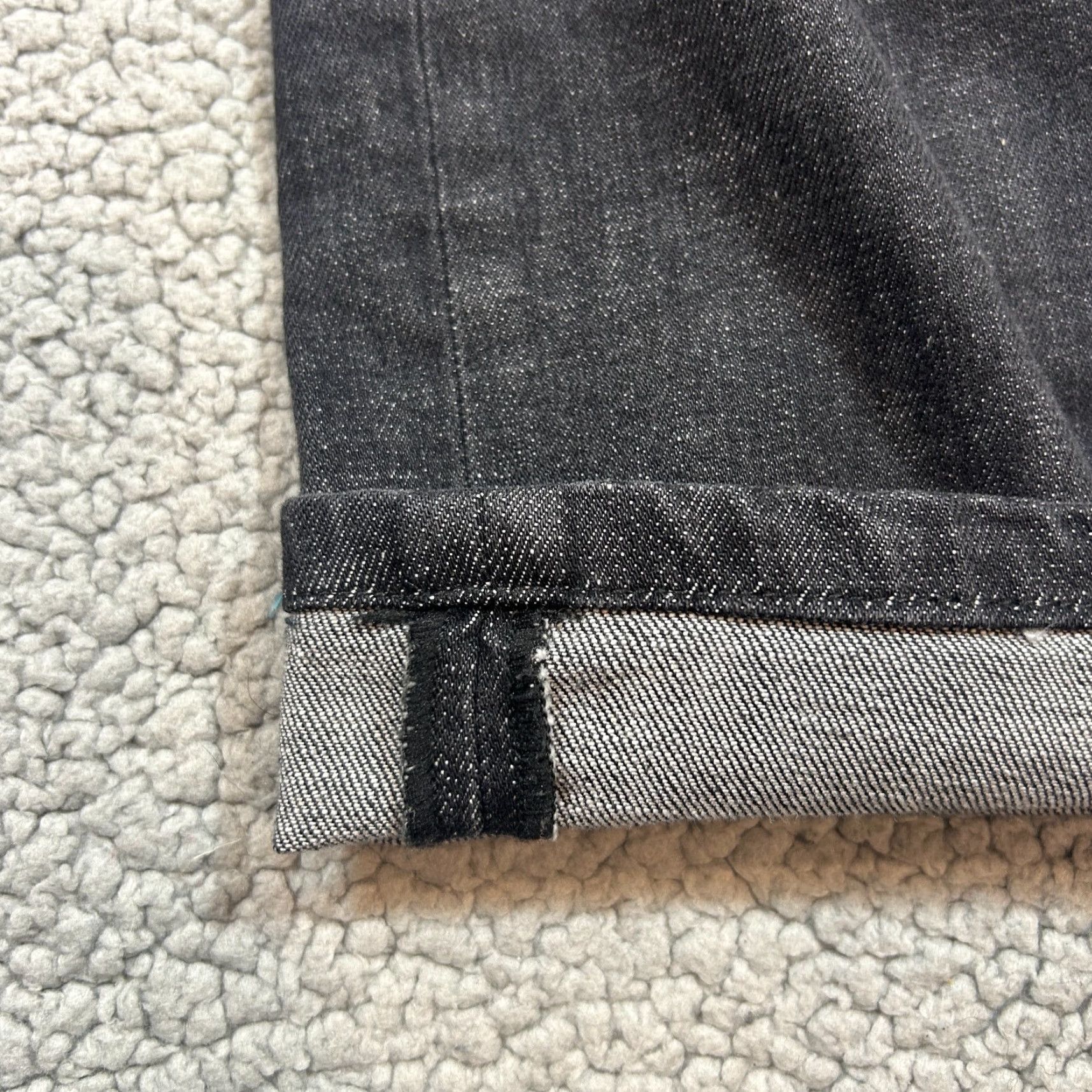 Peserico Peserico Jeans Black Denim Mens Size 33 x 33 Straight Fit Selvedge Vintage No Size US 33 - 4 Thumbnail