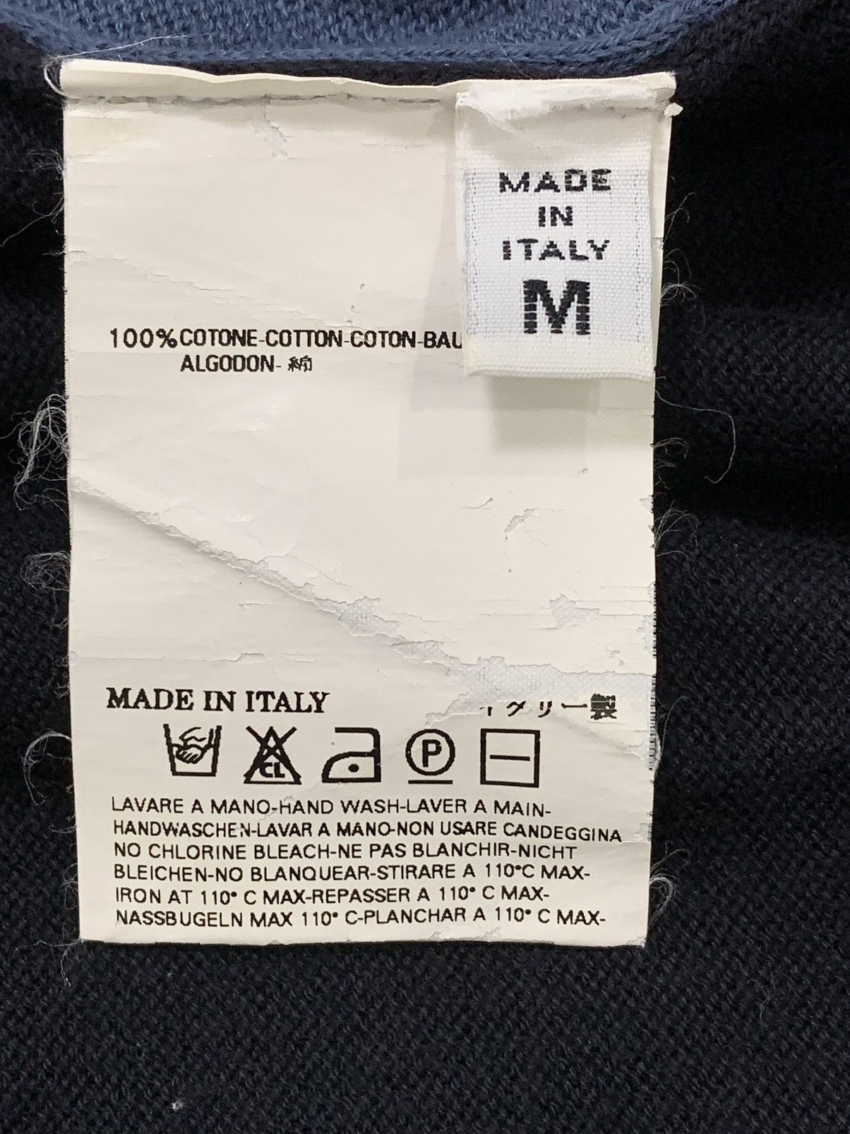 Maison Margiela MARTIN MARGIELA LINE 10 - MULTICOLORED V-NECK SWEATER Size US M / EU 48-50 / 2 - 10 Thumbnail