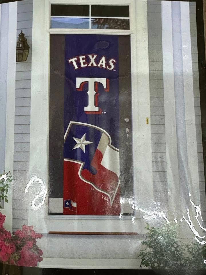 Designer Texas Rangers Door Banner MLB Size ONE SIZE - 2 Thumbnail