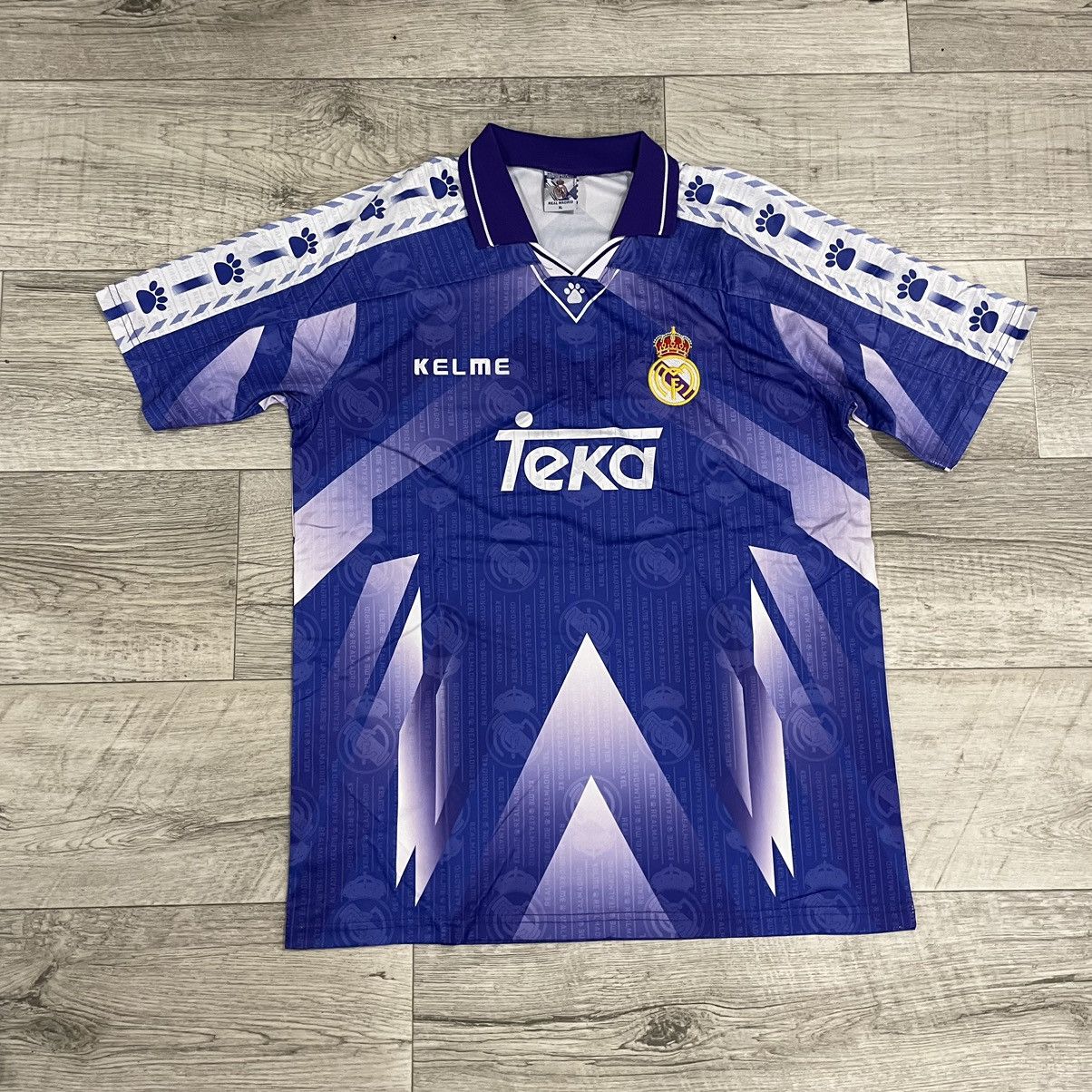 maglia Real madrid Suker 1995-96 Kelme football Teka vintage home jersey retro