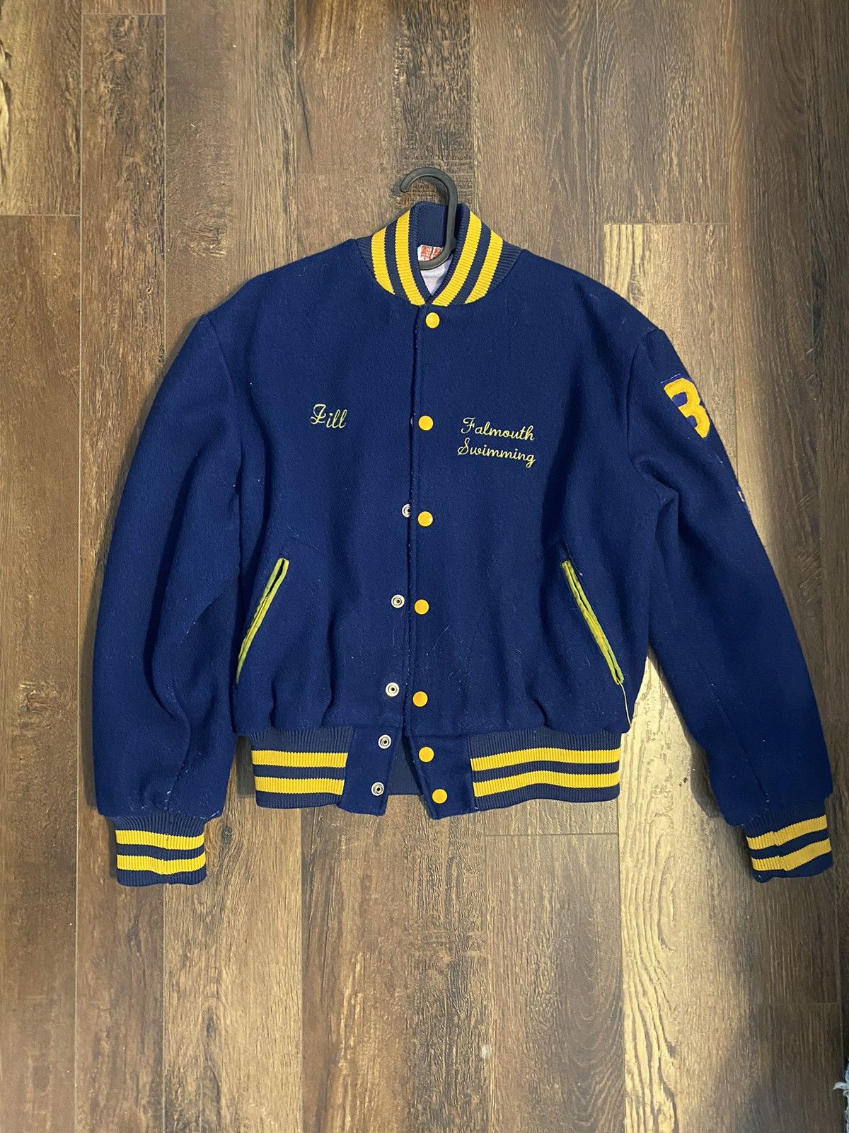 Japanese Brand × Vintage 90s Vintage Varsity Jacket Size US M / EU 48-50 / 2 - 1 Thumbnail