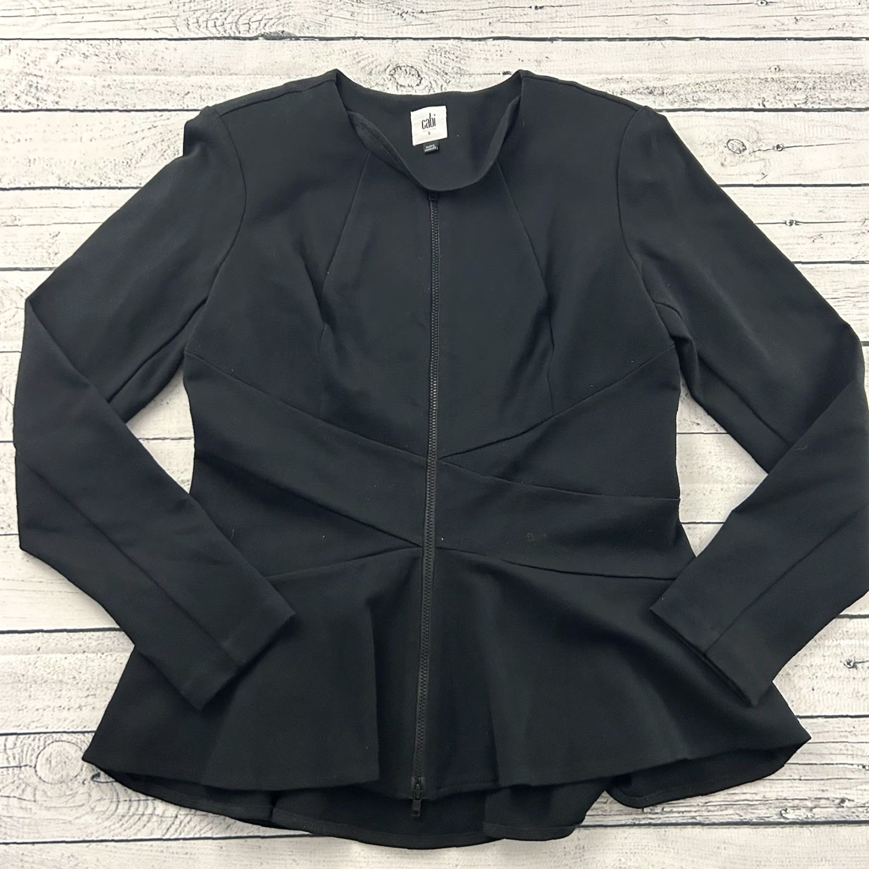 Vintage Cabi Blazer Jacket Women's Small Black Zup Full Jacket Blazer S Black Womens Size S / US 4 / IT 40 - 2 Thumbnail