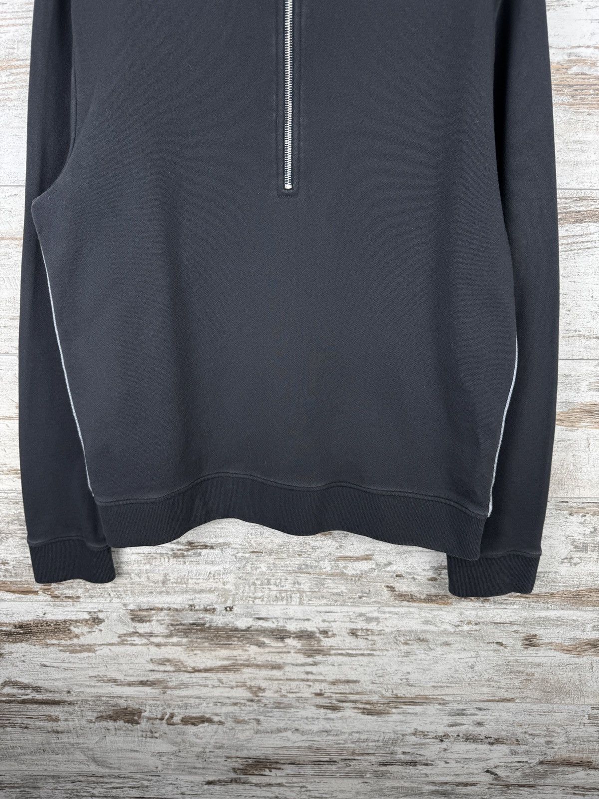 Mr P. Mens Mr P. porter 1/3 zip sweatshirt jacket luxury grey Size US XL / EU 56 / 4 - 3 Thumbnail