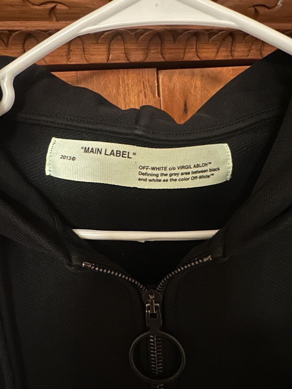 Off-White OFF-WHITE Side Stripe Tape Logo Hoodie Sweatshirt Size US M / EU 48-50 / 2 - 7 Thumbnail