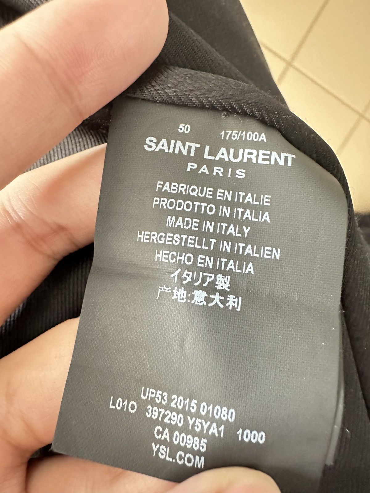 Saint Laurent Paris Saint Laurent Paris Sz.50 L01 Hedi Slimane Size US M / EU 48-50 / 2 - 4 Thumbnail