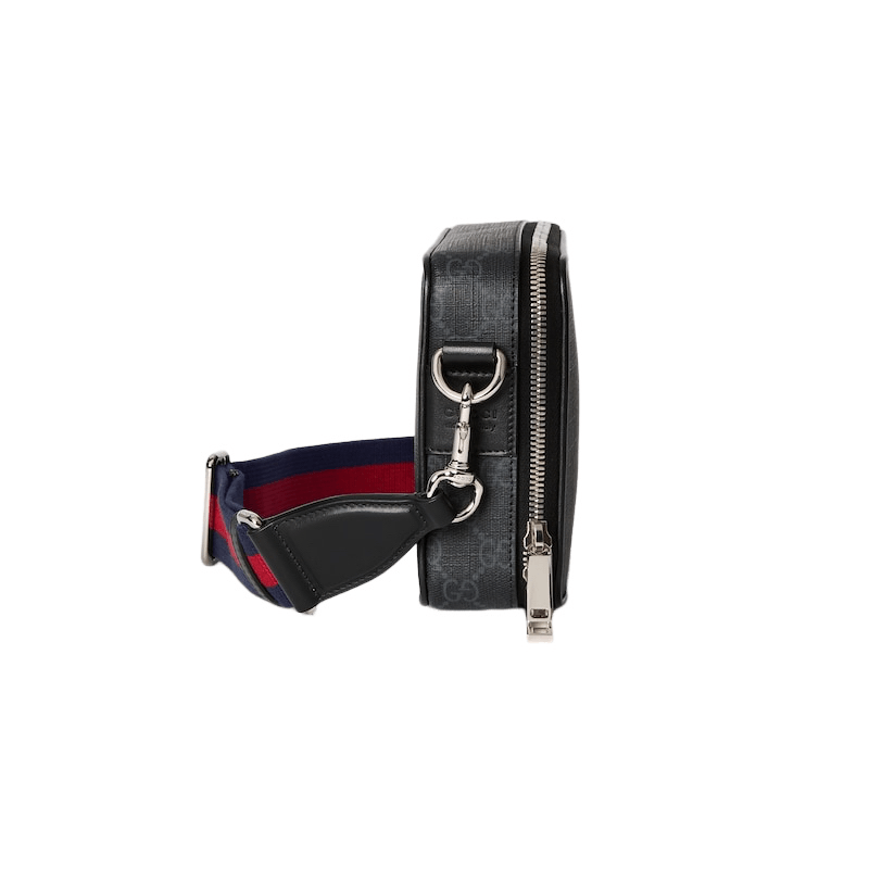 Gucci GUCCI $1500 Black GG Canvas Small Shoulder Bag New Size ONE SIZE - 4 Thumbnail