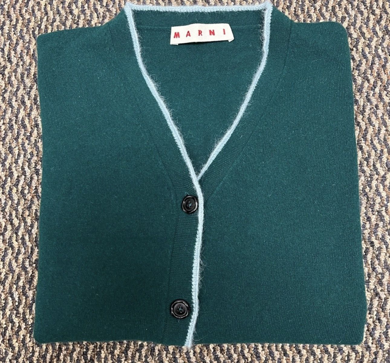Marni RARE GRAIL Marni brushed mohair blend cardigan sweater Size US L / EU 52-54 / 3 - 7 Thumbnail