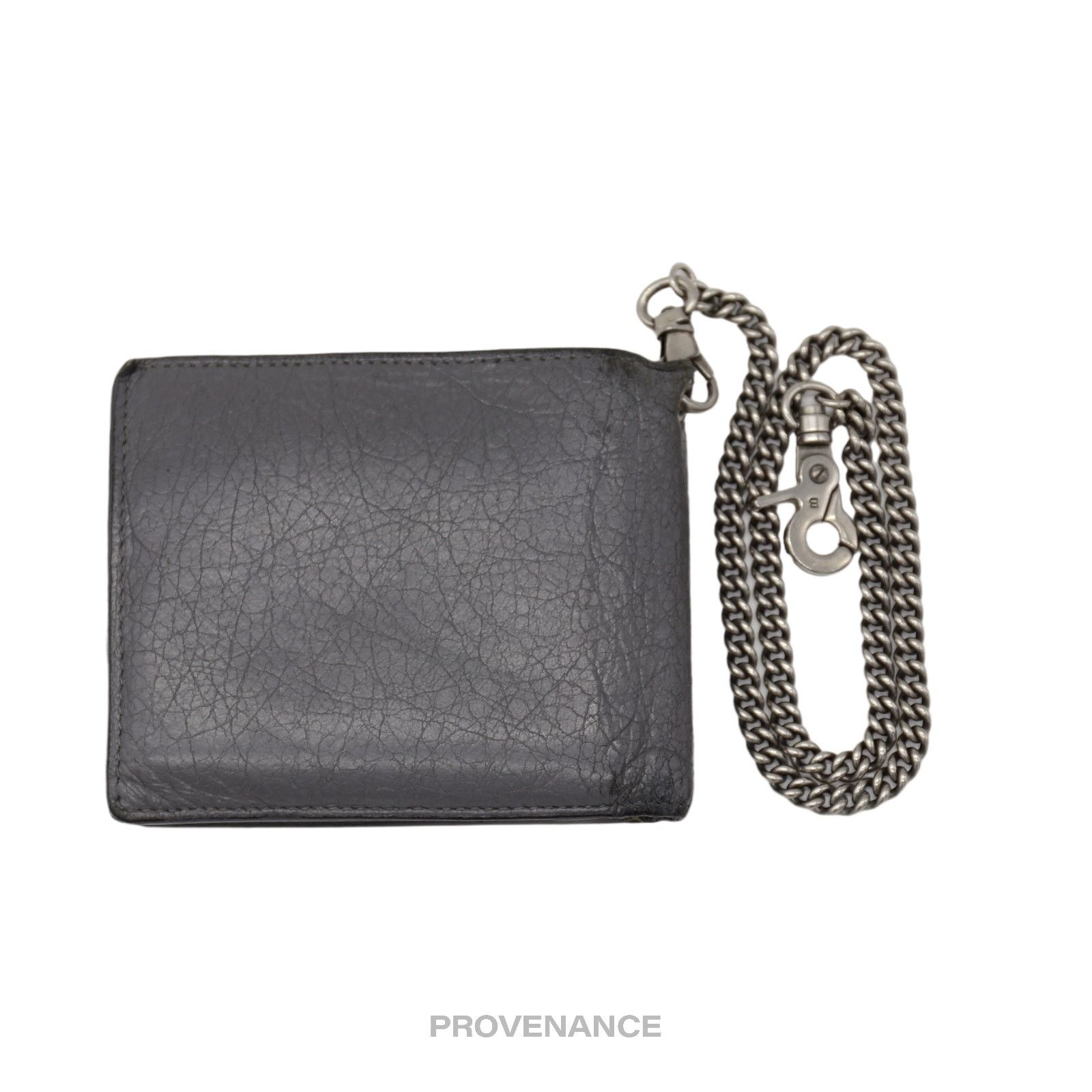 Balenciaga 🔴 Balenciaga Explorer Chain Wallet - Gray Leather Size ONE SIZE - 3 Thumbnail