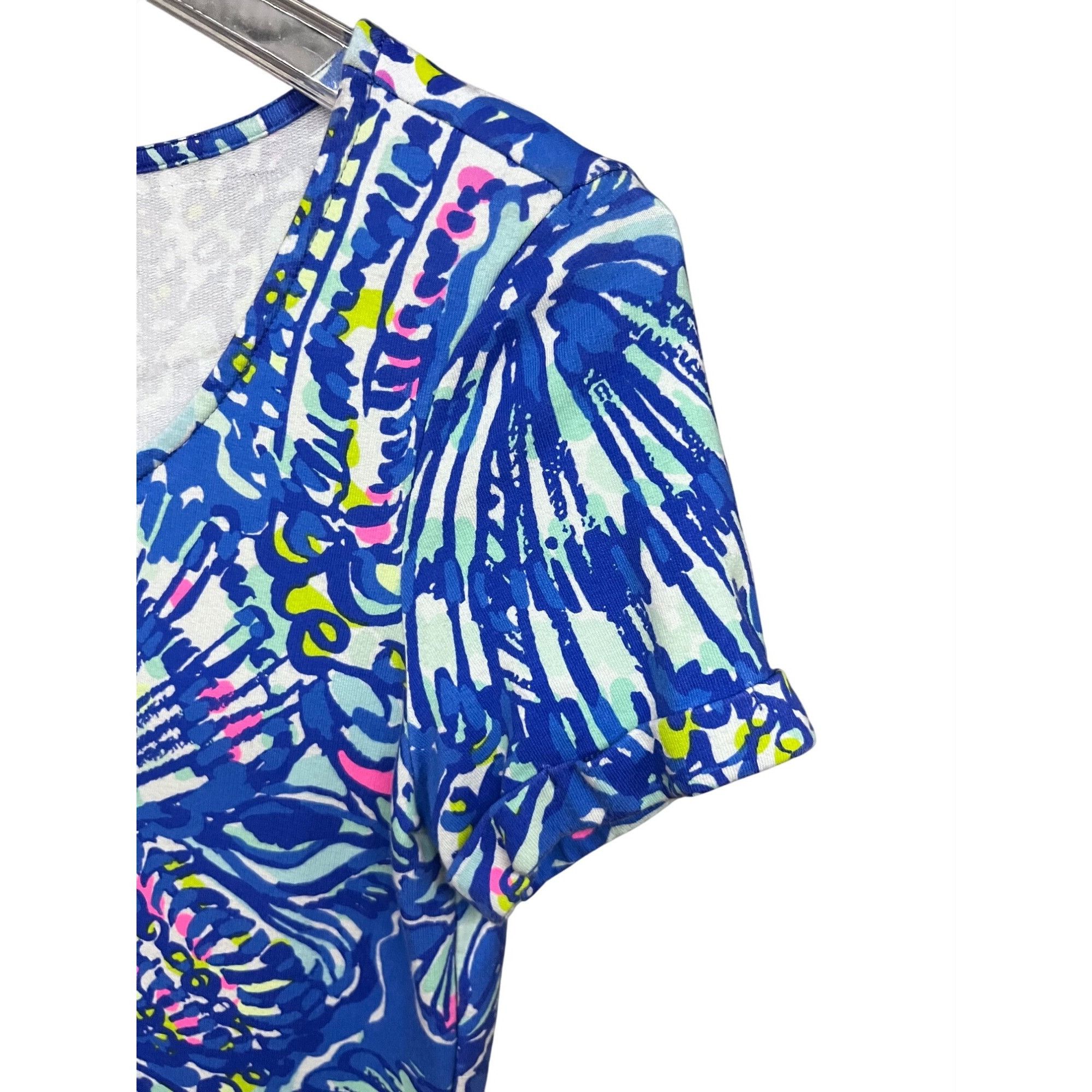 Lilly Pulitzer Lilly Pulitzer Amina Pullover Scoop Neck Midi Dress XS Brill Size XS / US 0-2 / IT 36-38 - 4 Thumbnail