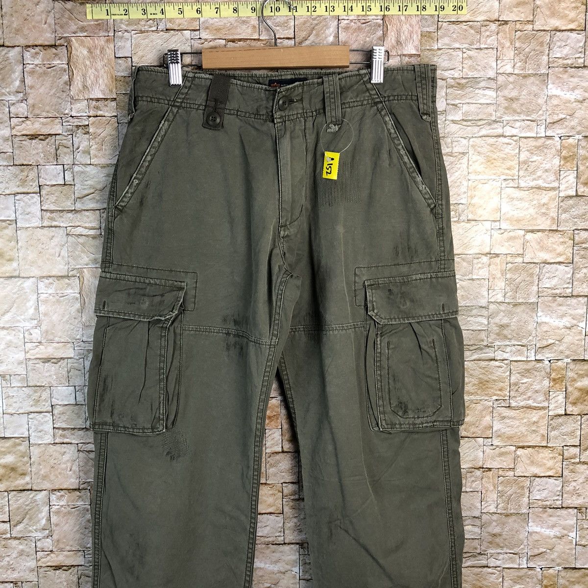 Alpha Industries Alpha Industrie Grey Cargo Multipocket Pants #A152 Size US 31 - 2 Thumbnail