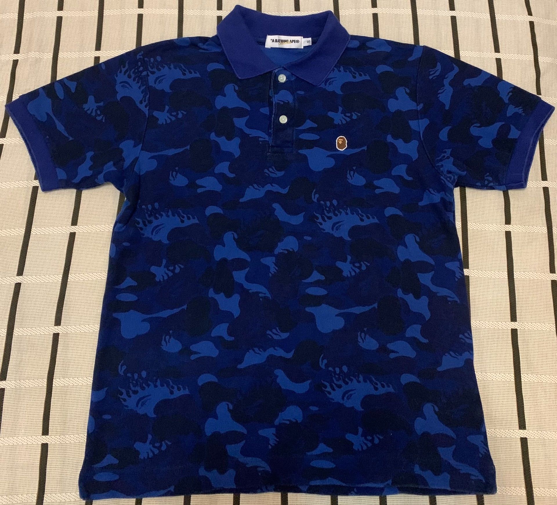 Bape Bape Camo Ape Head Orange Polo S Men Size US S / EU 44-46 / 1 - 1 Thumbnail