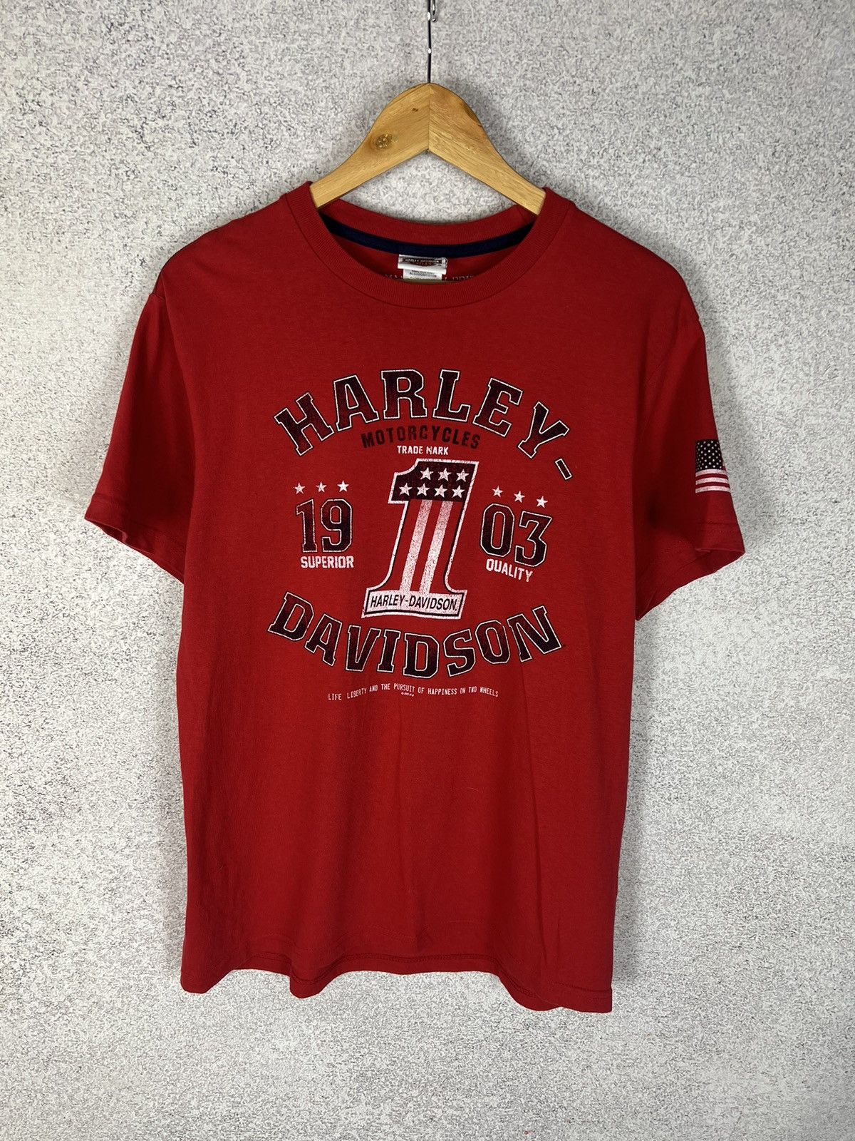 Other Vintage Harley Davidson Big Logo England Tee Size US M / EU 48-50 / 2 - 3 Thumbnail
