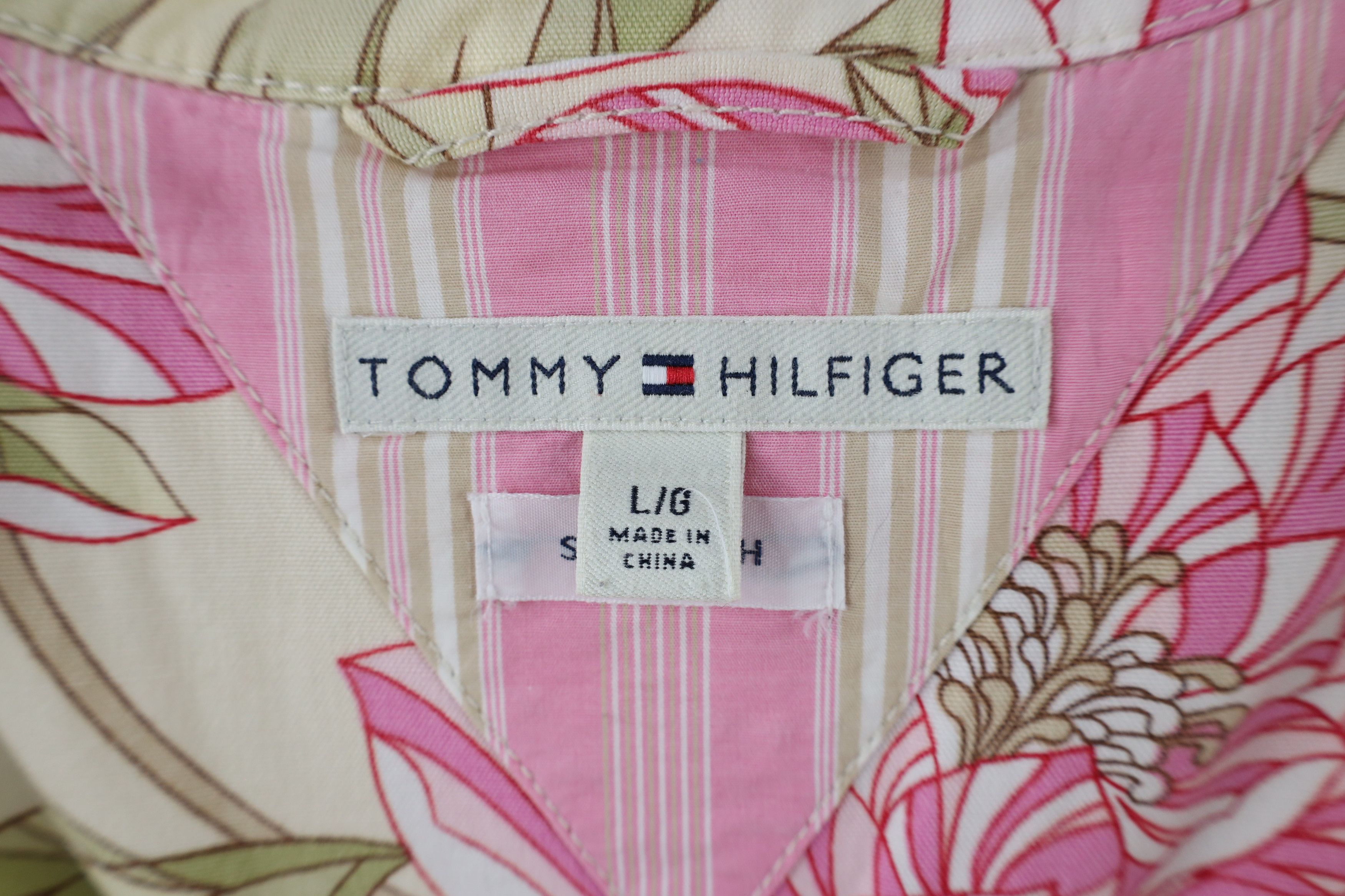 Tommy Hilfiger × Vintage Vintage 90s Tommy Hilfiger Flower Floral Full Zip Jacket Size L / US 10 / IT 46 - 8 Thumbnail