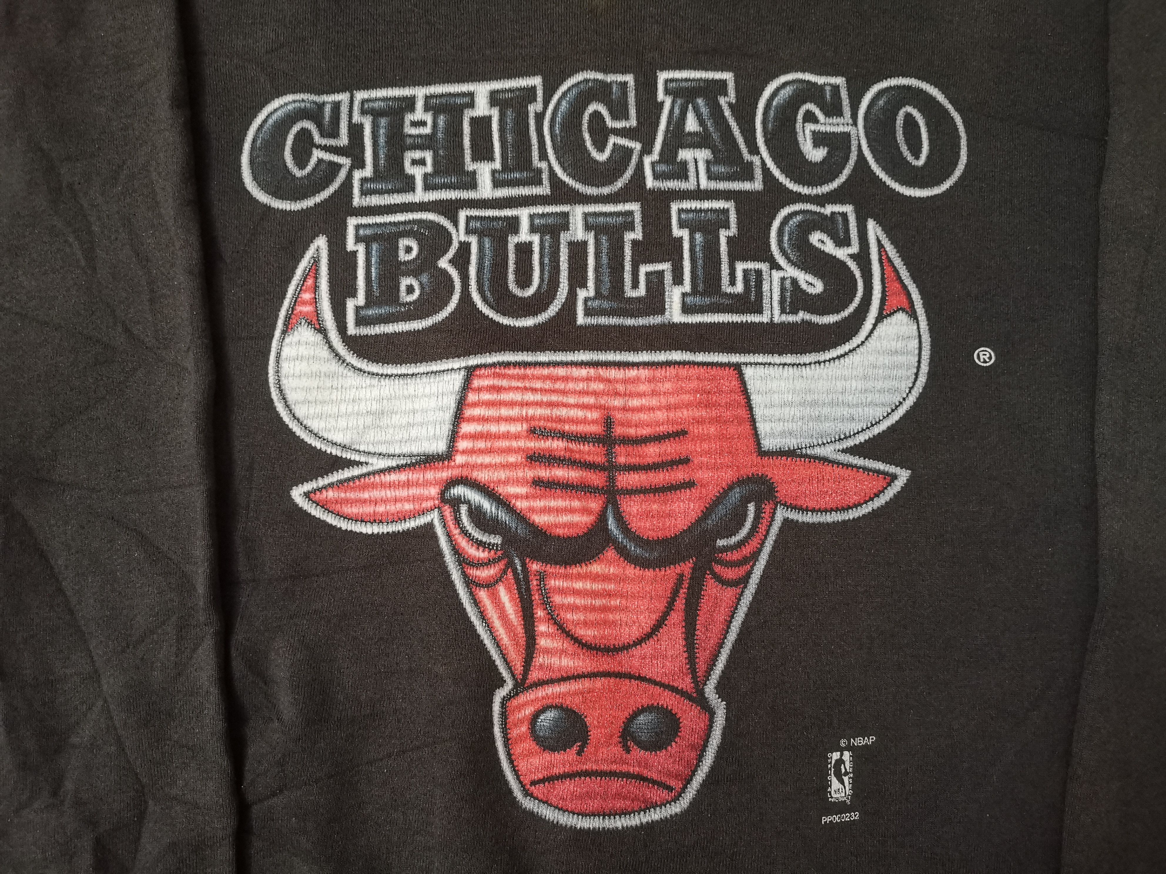 NBA × Vintage 🔥Vtg 90s Sweatshirt Chicago Bulls Size US XL / EU 56 / 4 - 8 Thumbnail