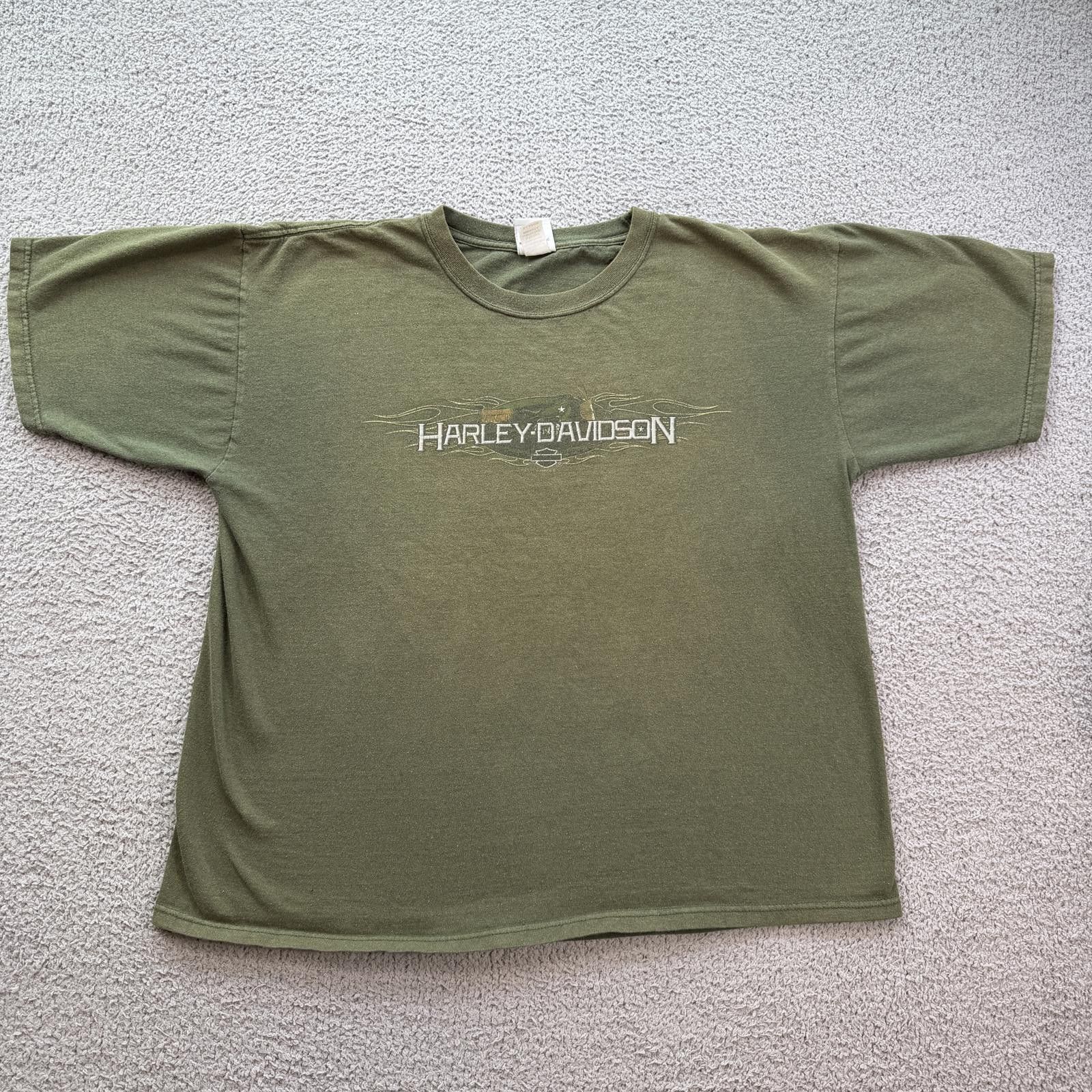 Harley Davidson Vintage Harley Davidson Gainesville Florida Dealer T Shirt Size US XL / EU 56 / 4 - 2 Thumbnail