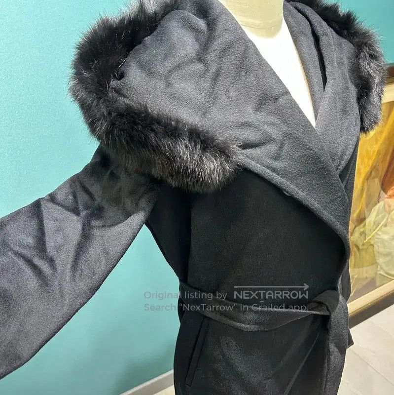 Max Mara MaxMara Black Cashmere Long Coat . Size S / US 4 / IT 40 - 5 Thumbnail