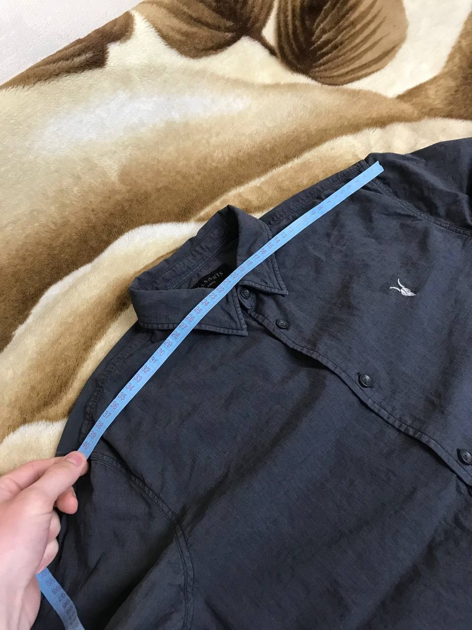 Allsaints × Vintage 🔥 Allsaints Wayland LS Shirt Linen Cotton Long Sleeve Button Size US S / EU 44-46 / 1 - 10 Thumbnail