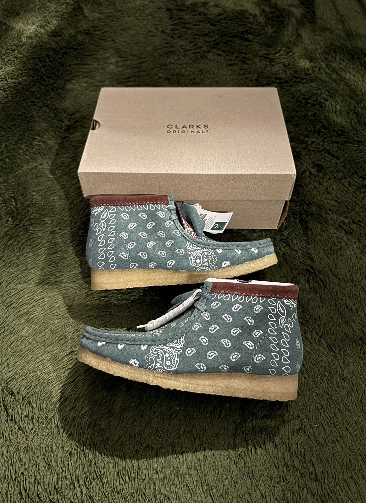 Clarks [UK 8] Clarks Wallabee Boot Paisley Green Size US 8.5 / EU 41-42 - 1 Thumbnail